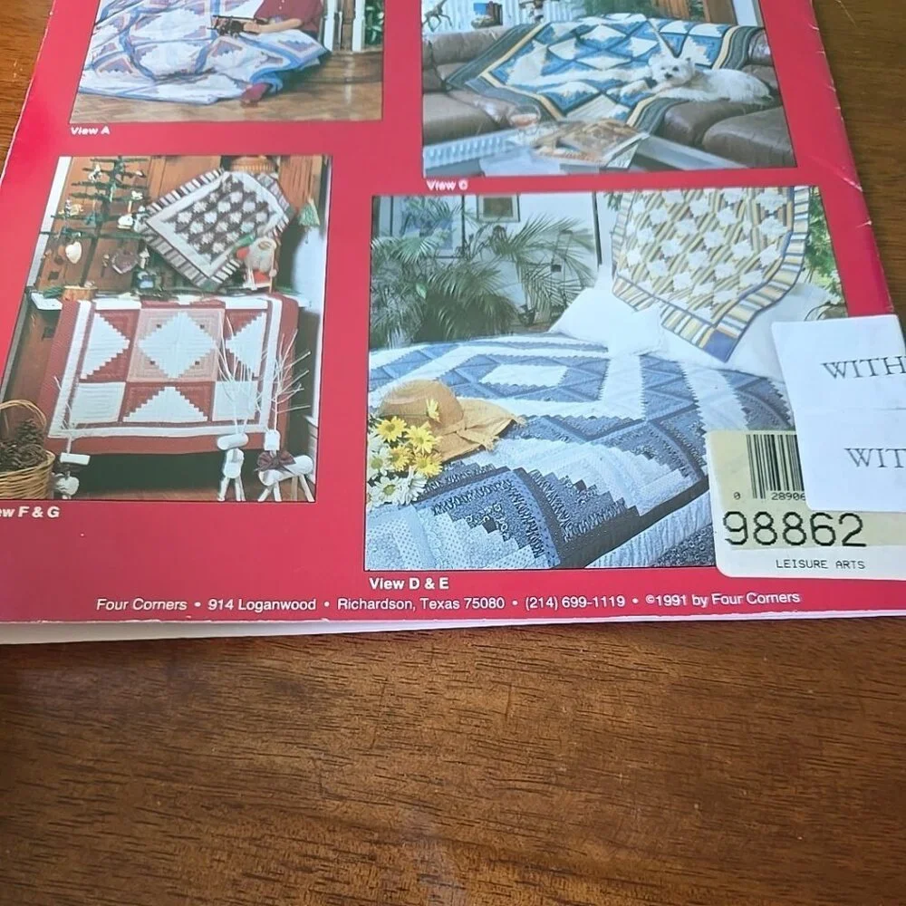 Quilt Lovers Series︱Log Cabin #2︱Four Corners︱QL02︱1991︱Quilting